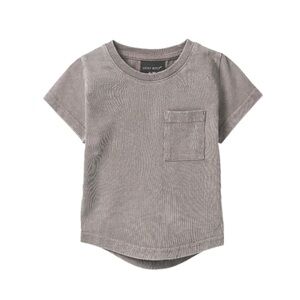 Little Bipsy Charcoal Short Sleeve Tee with Pocket